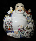 清代-粉彩弥勒
