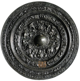 汉代-画纹带边饰环绕式神人神兽镜